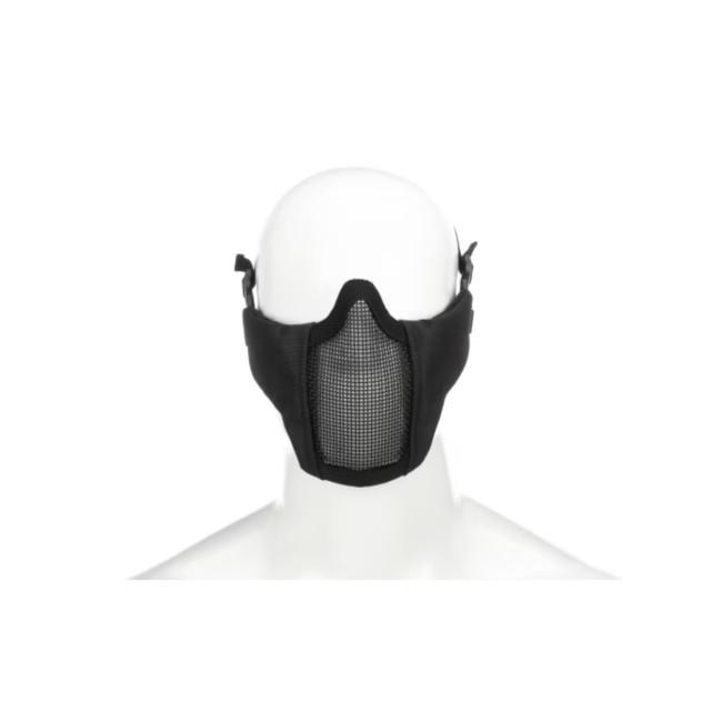 Stahl-Gesichtshalbmaske Schwarz - Invader Gear
