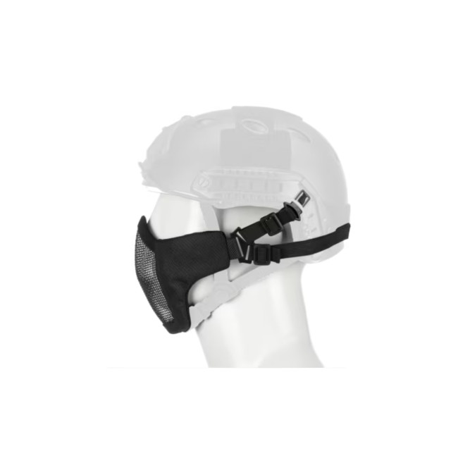 Demi-masque facial en acier MK II FAST Black - Invader Gear