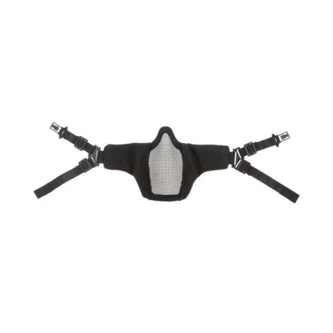 Stahl-Gesichtshalbmaske MK II FAST Schwarz - Invader Gear