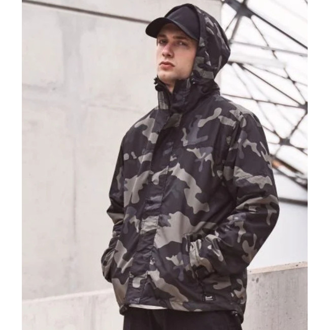 Windbreaker mit Reißverschluss Darkcamo - Brandit
