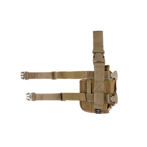 Lewa kabura udowa z uchwytem na magazynek Coyote - Invader Gear