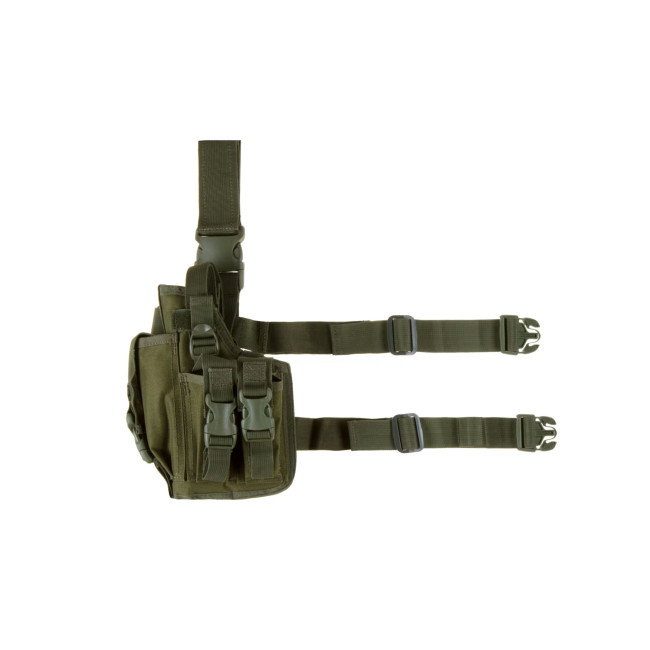Holster de cuisse gauche avec porte chargeur Ranger Green - Invader Gear
