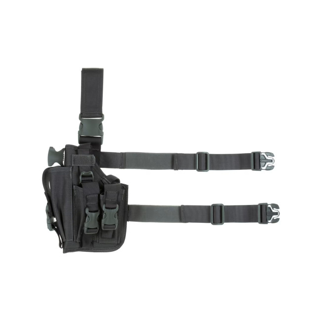 Holster de cuisse gauche avec porte chargeur Wolf Grey - Invader Gear