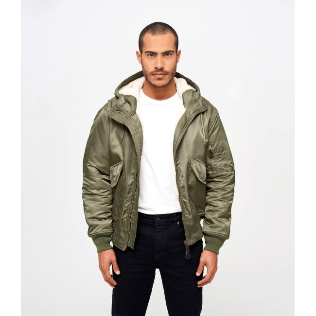 Blouson aviateur à capuche CWU olive - Brandit