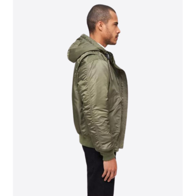 Blouson aviateur à capuche CWU olive - Brandit
