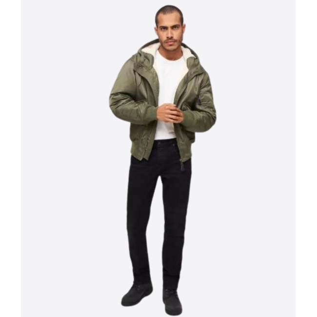 Blouson aviateur à capuche CWU olive - Brandit