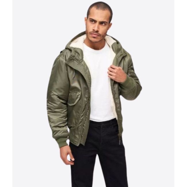 CWU Fliegerjacke mit Kapuze olivgrün - Brandit