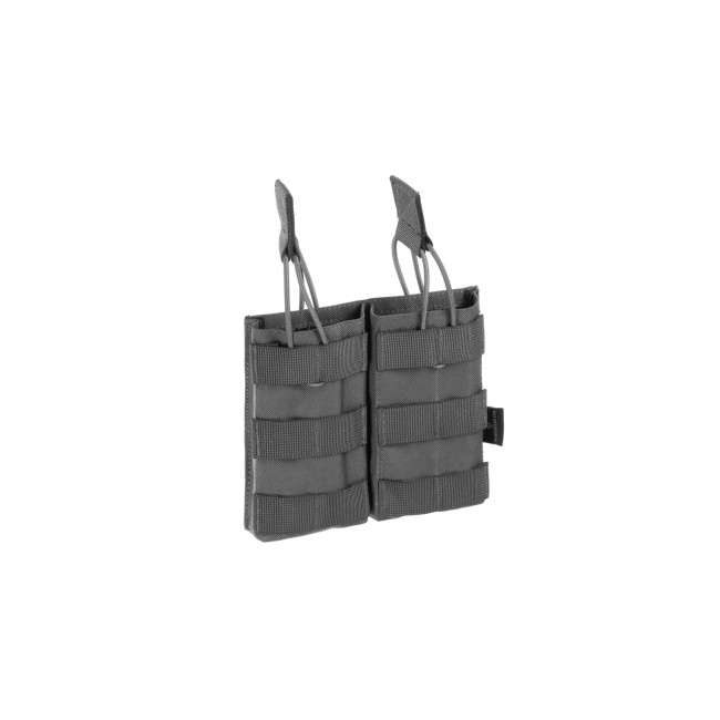 Dubbele magazijnhouder met snelle ontkoppeling 5.56 Wolf Grey - Invader Gear