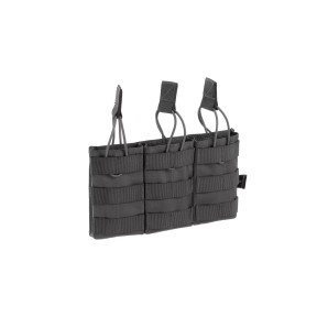 Potrójny uchwyt magazynka z szybkim zwalnianiem 5.56 Wolf Grey - Invader Gear