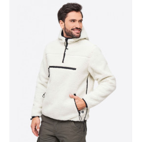 Sweat capuche zip polaire blanc - Brandit