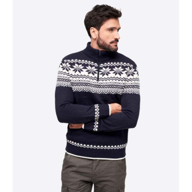 Bluza na zamek norweski granatowy - Brandit