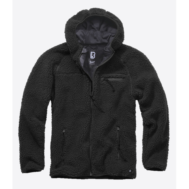Bluza polarowa z kapturem czarna - Brandit