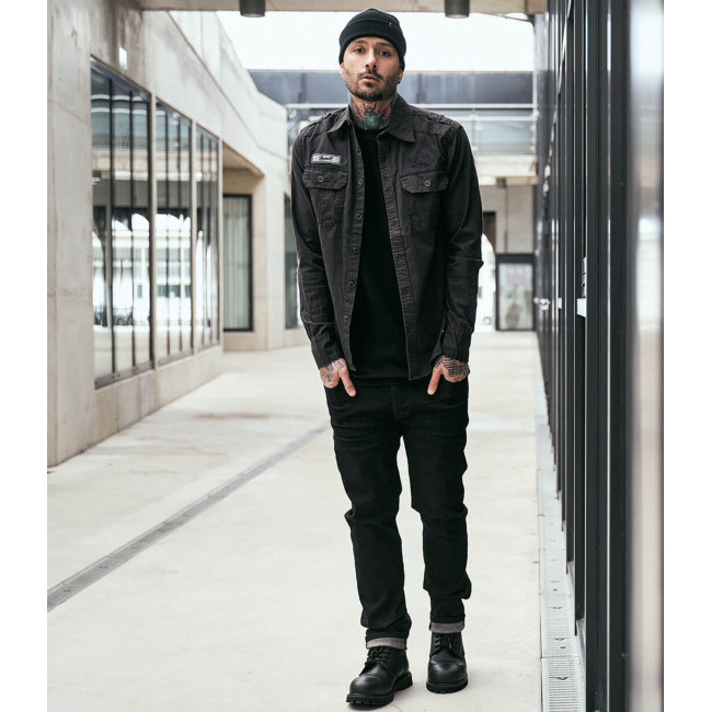 Pantalon denim Mason noir délavé - Brandit