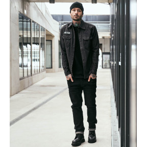 Pantalon Mason noir délavé - Brandit