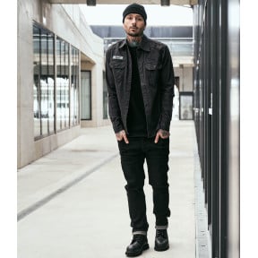 Pantalon denim Mason noir délavé - Brandit