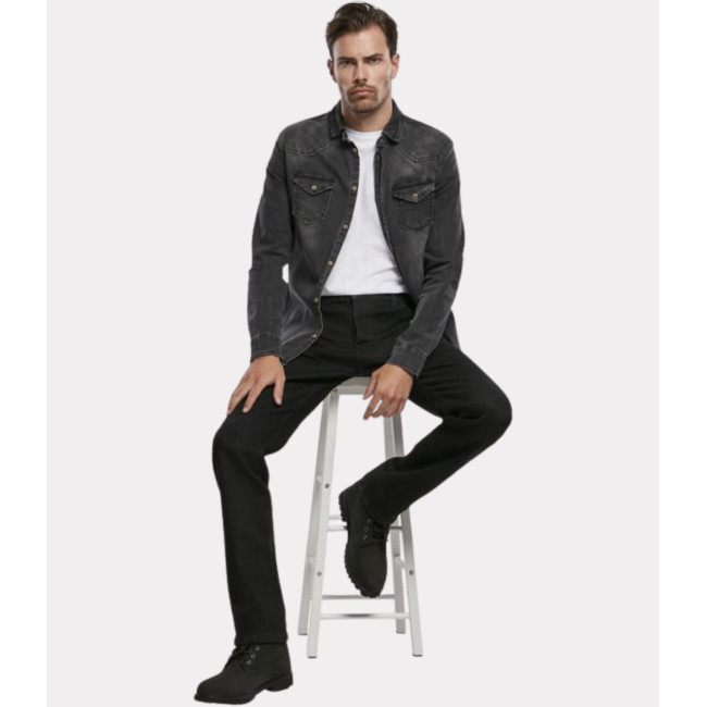 Pantalon denim Mason noir délavé - Brandit