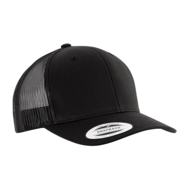 Gorra Trucker modelo retro - 6 paneles - K-UP negra
