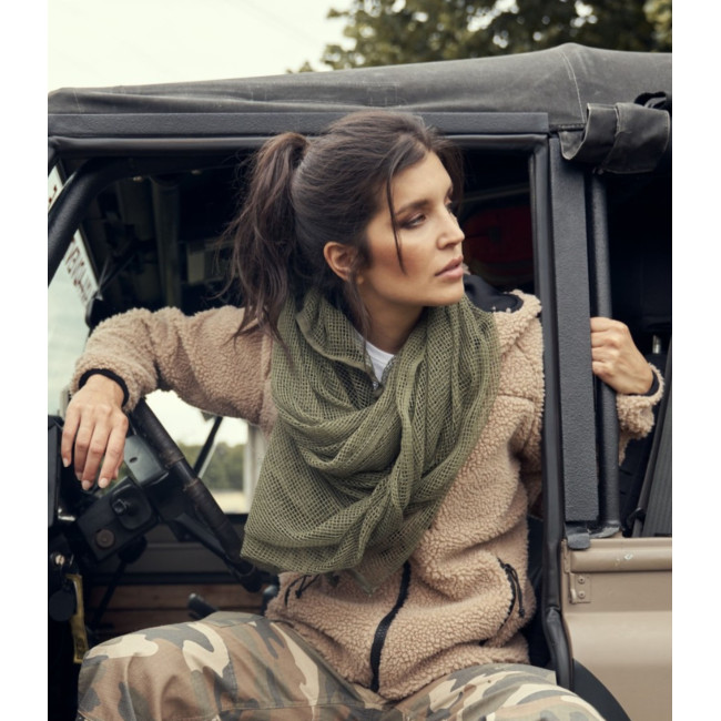 Veste femme polaire à capuche camel - Brandit