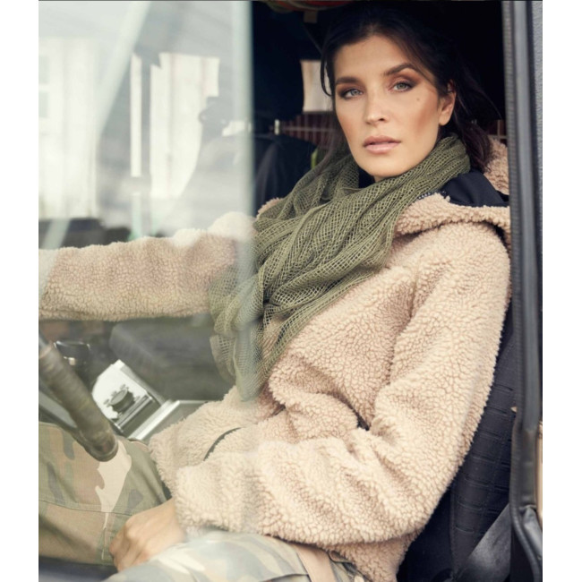 Veste femme polaire à capuche camel - Brandit