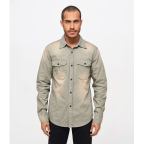 Chemise Denim Hardee Vintage Vert - Brandit