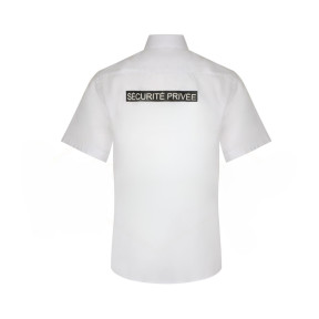 Non Iron Private Security Short Sleeve Shirt - White - VVS