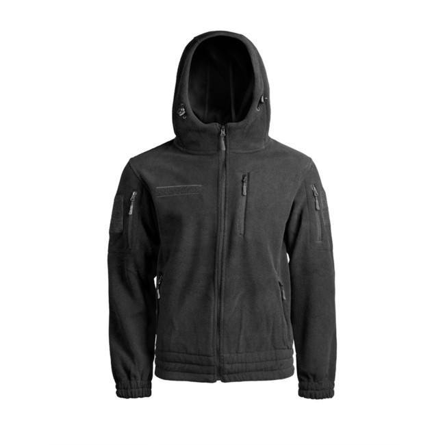 Fleece jas Gen II. met capuchon zwart - Miltec