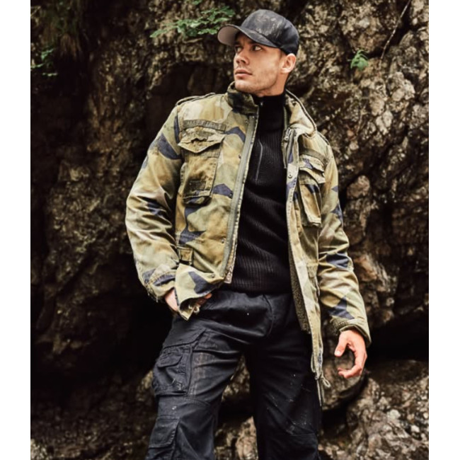 Militärjacke M65 Giant schwedisches Tarnmuster - Brandit