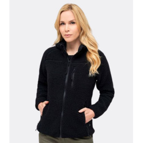 Dames fleece vest met capuchon zwart - Brandit