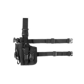 Oberschenkelholster links mit Magazintasche Schwarz - Invader Gear
