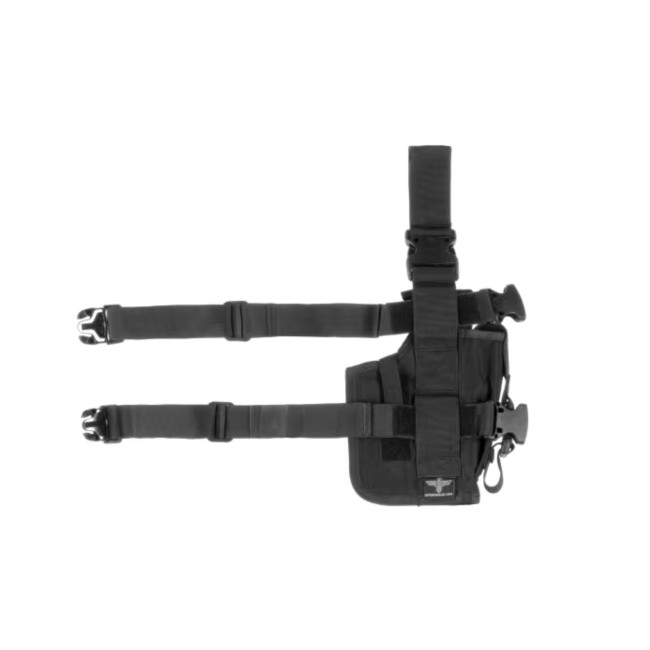 Oberschenkelholster links mit Magazintasche Schwarz - Invader Gear