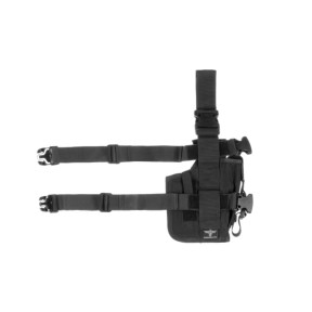 Kabura udowa lewa z uchwytem na magazynek Black - Invader Gear
