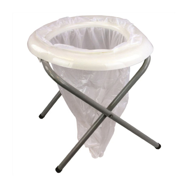 Tragbare Toilette mit 6 Beuteln - Highlander