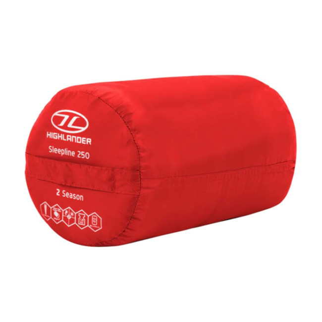 Śpiwór Sleepline - Czerwony - Highlander