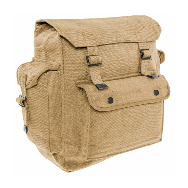 Großer Web-Rucksack mit Taschen - Beige - Highlander