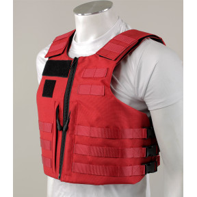 Chaleco antibalas Full Tactical NIJ IIIA Security Unisex - Rojo - El Protector