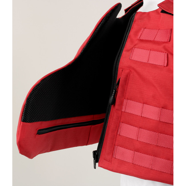 Colete à prova de balas Full Tactical NIJ IIIA Security Unissexo - Vermelho - O Protetor