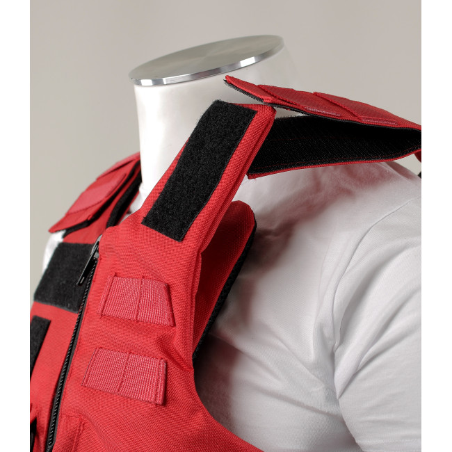 Colete à prova de balas Full Tactical NIJ IIIA Security Unissexo - Vermelho - O Protetor