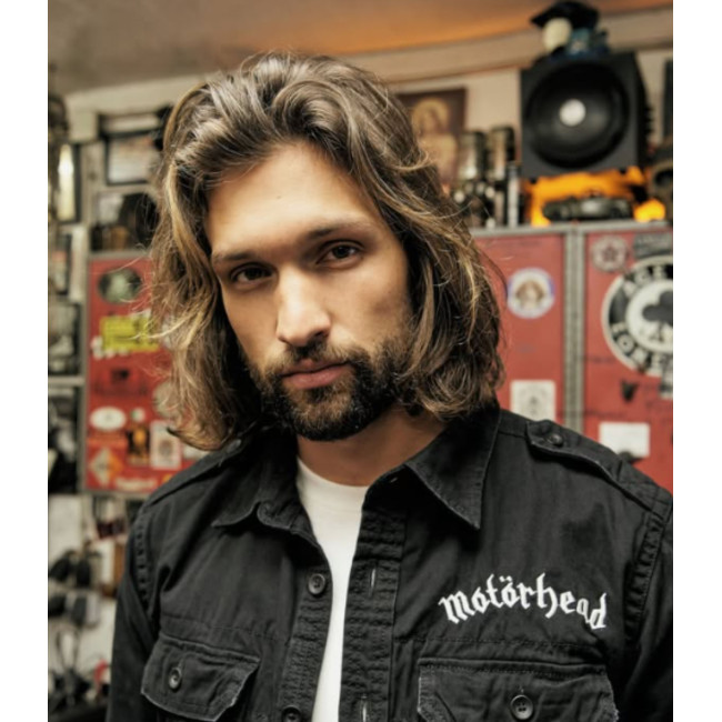 Vintage Motorhead Hemd schwarz - Brandit