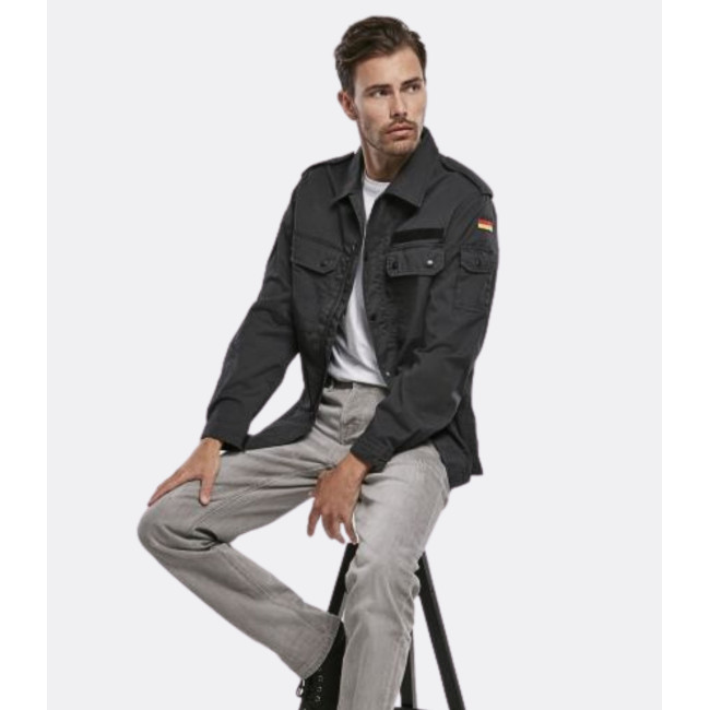 Chemise militaire BW noir - Brandit