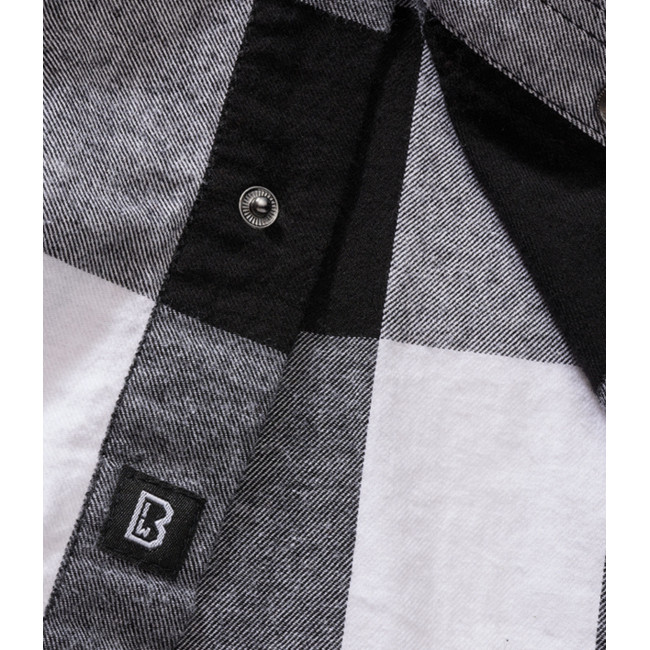 Chemise à carreaux sans manches blanc/noir - Brandit