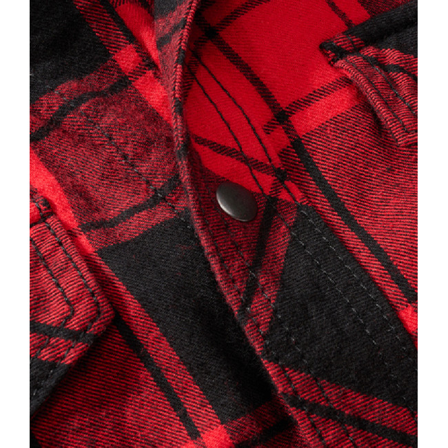 Chemise à carreaux sans manches rouge/noir - Brandit