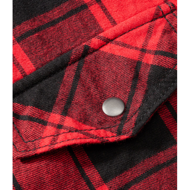 Chemise à carreaux sans manches rouge/noir - Brandit