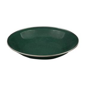 Diepe bord 20 cm in email - Groen - Highlander