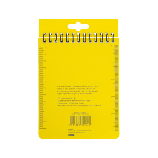 Wasserdichtes Notizbuch 15cm12cm - Highlander