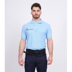 Polo respirant Gendarmerie Bleu + velcros -Patrol Equipement