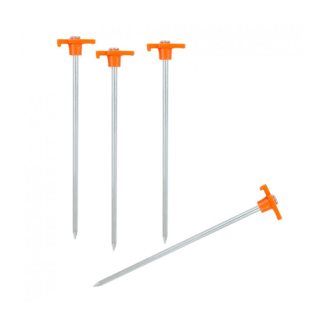 Set mit 4 Stahl-Zeltheringe 25,4cm - Highlander