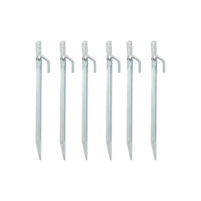 Lot de 6 piquets de tente avec angle 18cm - Highlander