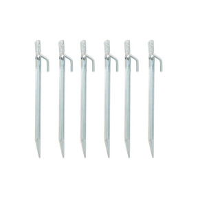 Lot de 6 piquets de tente avec angle 21,5cm - Highlander