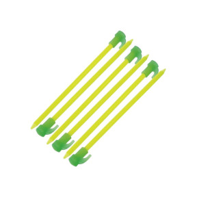 Lot de 6 piquets de tente fluorescents 20cm - Highlander
