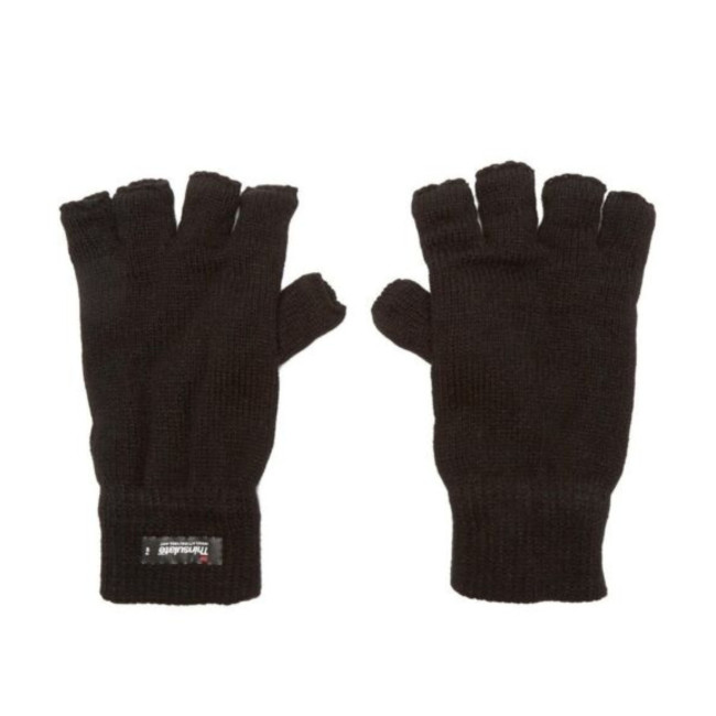Stayner Thinsulate Halbfinger-Handschuhe - Schwarz - Highlander